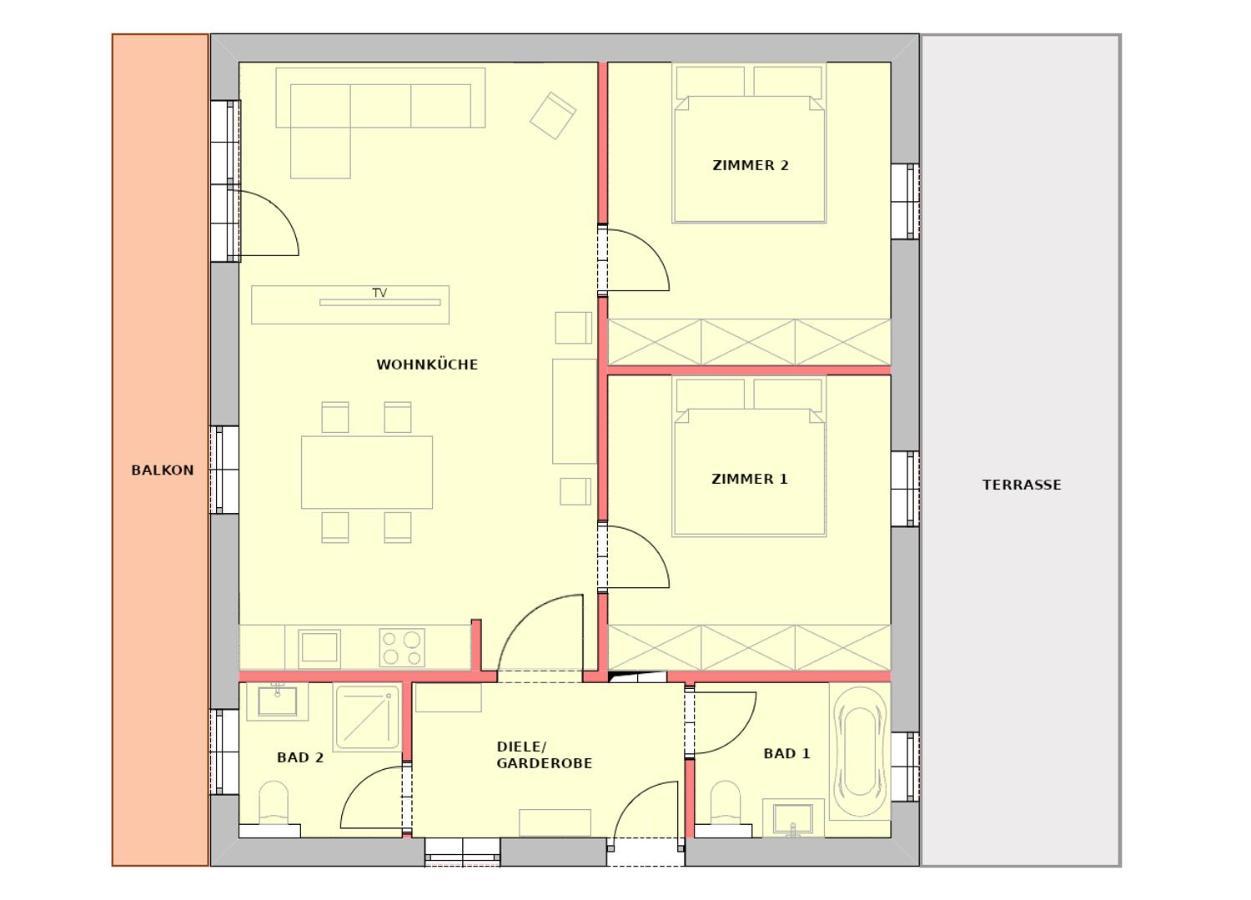 Apartment "Kuenstlhaeusl" 约赫贝格 外观 照片